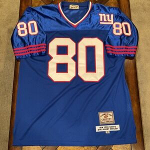 Jeremy Shockey 80 New York Giants Jersey Players of Century Jeff Hamilton 3XL 56